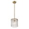 Z-Lite Glacier Pendant, 1-Light, 8.5 In.W x 9 In.H, Modern Gold/Clear 1943P8-MGLD - alternate 2